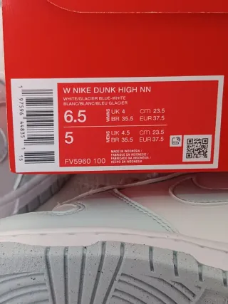 Zapatillas Nike Dunk High Talla 37.5 50%