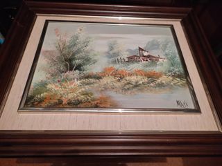 Cuadros clásicos con motivos rurales.