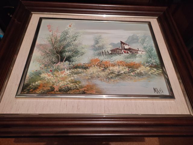 Cuadros clásicos con motivos rurales.