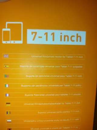 Soporte Tablet Aris parabrisas 7-11 pulgadas