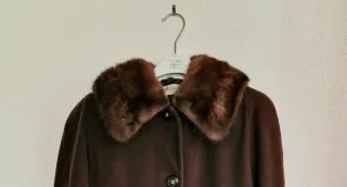 colletto di pelliccia vera per cappotti