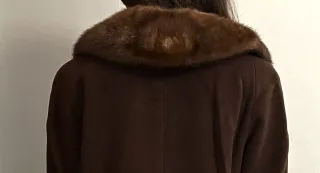 colletto di pelliccia vera per cappotti
