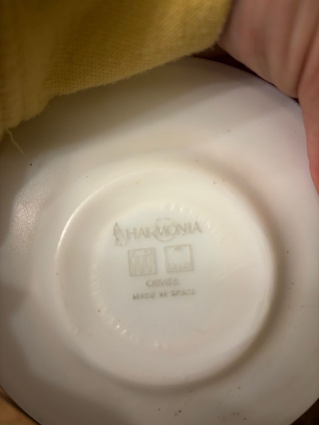 Juego café vintage porcelana azul y blanco