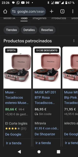 Tocadiscos Muse mt 201