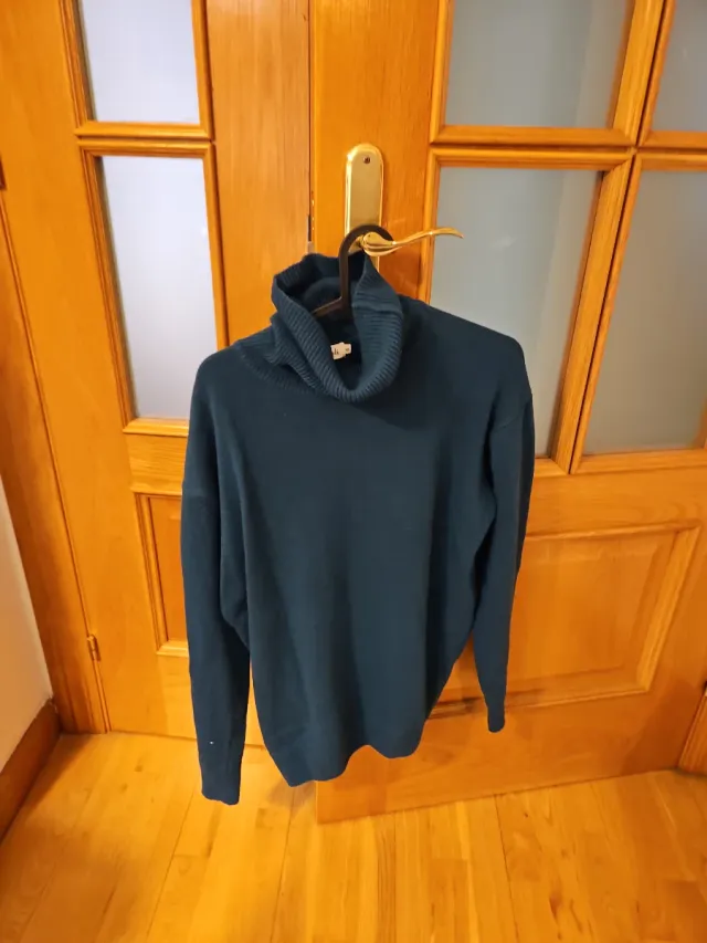 Jersey verde cuello alto Nicoli talla S