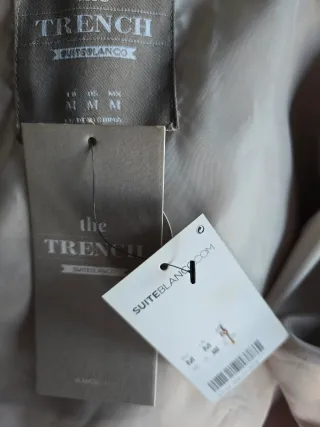 Trench beige fluido talla única