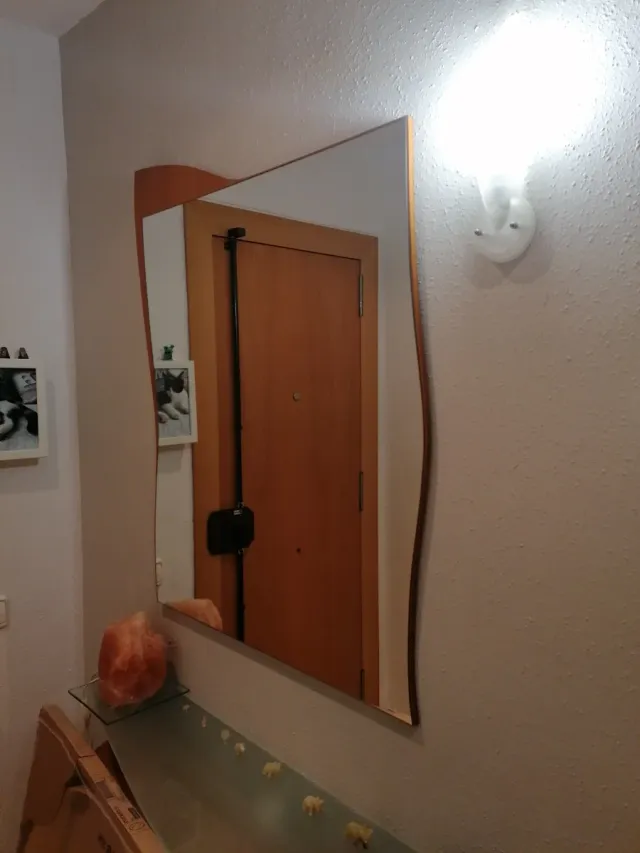 Espejo decorativo madera y cristal