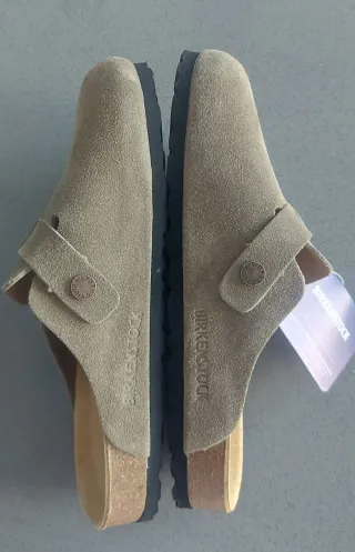 Zuecos Birkenstock Beige Talla 38