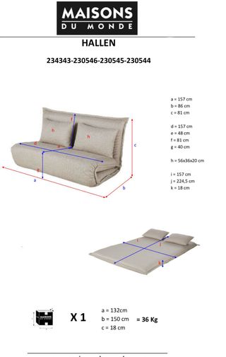 Sofá Cama Clic Clac Maisons du monde