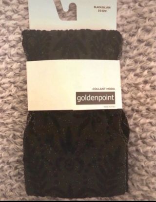 Collant Goldenpoint Nero/Argento Taglia M