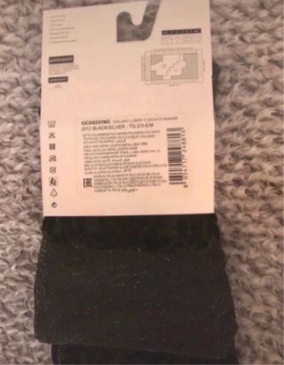 Collant Goldenpoint Nero/Argento Taglia M