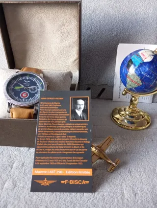 Orologio Pilot Latécoère Blu e Marrone