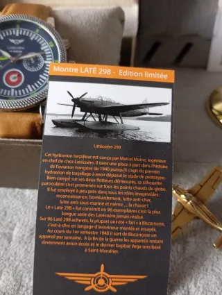 Orologio Pilot Latécoère Blu e Marrone