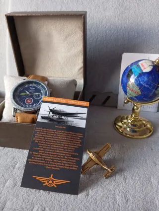 Orologio Pilot Latécoère Blu e Marrone