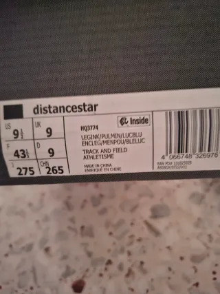 Zapatillas Adidas Distancestar Talla 43