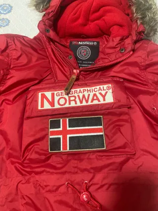 Abrigo Geographical Norway Rojo Talla M