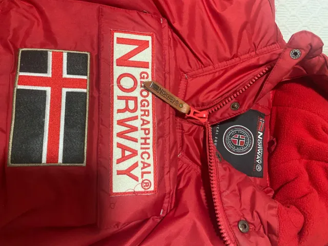 Abrigo Geographical Norway Rojo Talla M