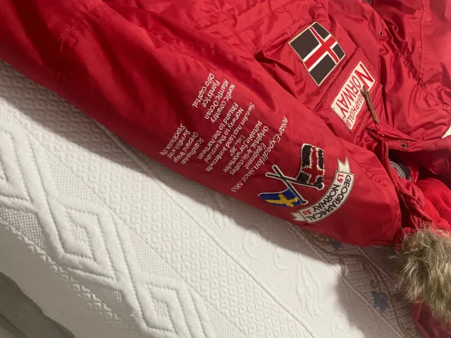 Abrigo Geographical Norway Rojo Talla M