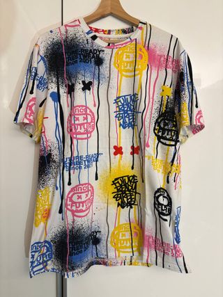 T-shirt Bershka Graffiti Multicolor