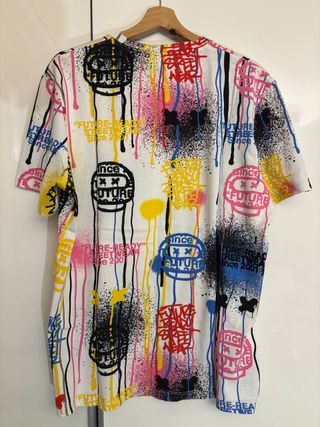 T-shirt Bershka Graffiti Multicolor