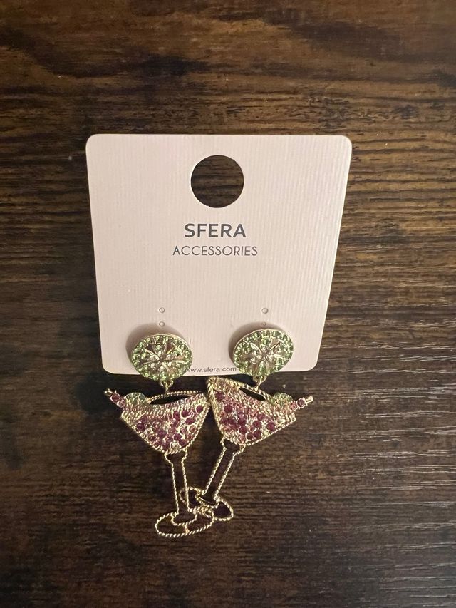 Pendientes Sfera Copas Cóctel