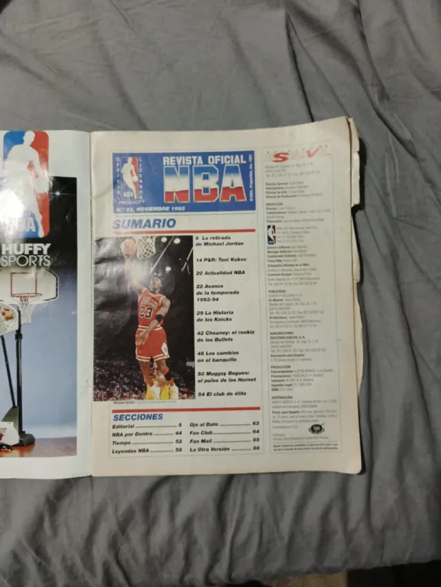 Revista Oficial NBA - Michael Jordan
