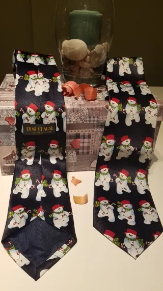 Corbata Navidad  Seda Diseño Italiano(handmade)