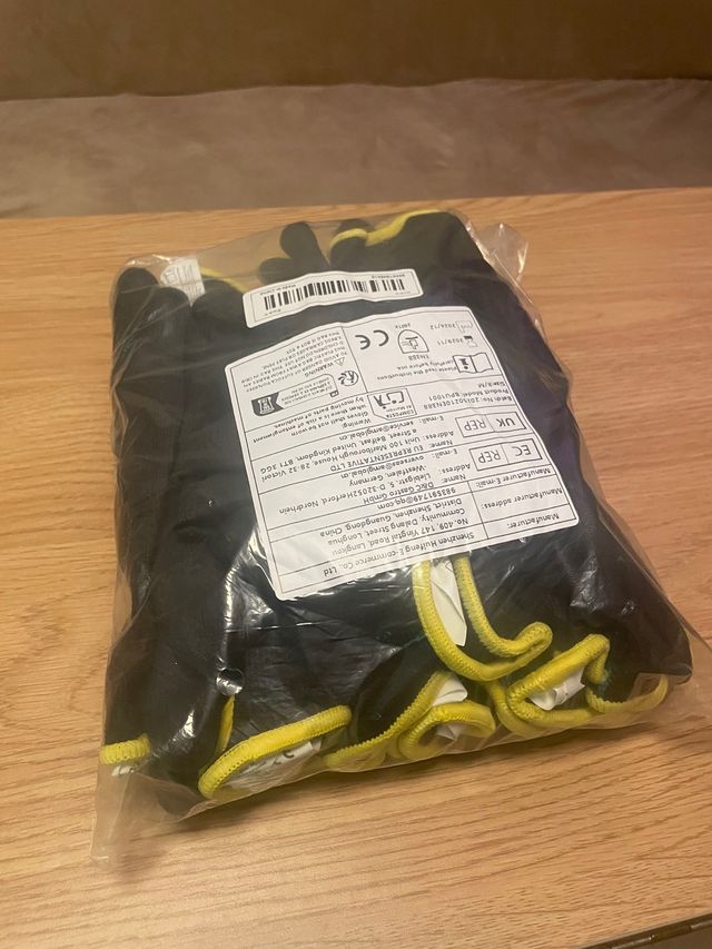 20 Guantes de trabajo negros