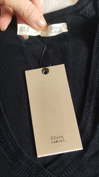 Jersey Sfera cuello pico azul Talla M