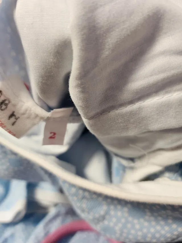 Traje de flamenca volantes azul y blanco