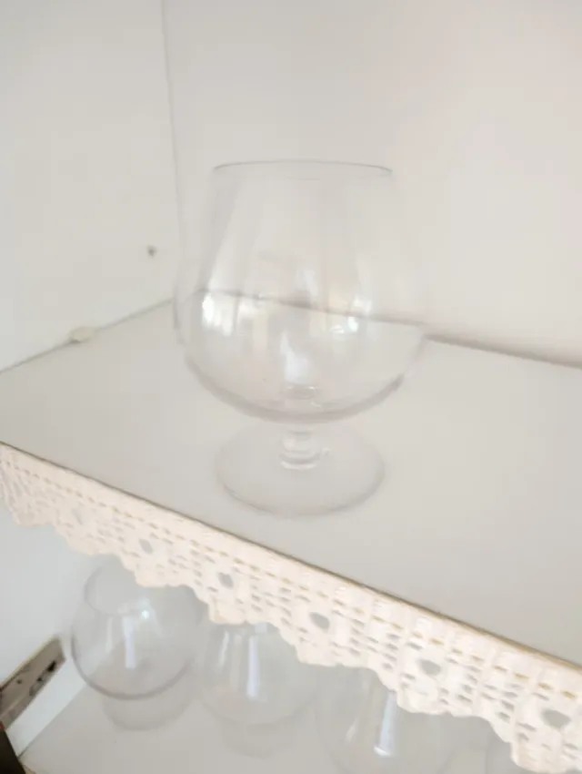 Copas de coñac de cristal