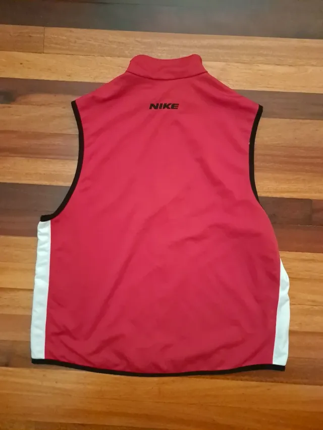 Chaleco Nike Vintage 90s Rojo Blanco