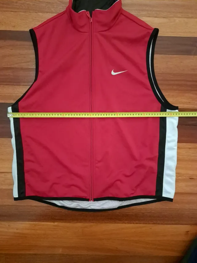 Chaleco Nike Vintage 90s Rojo Blanco