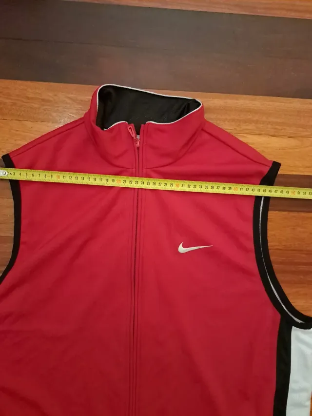 Chaleco Nike Vintage 90s Rojo Blanco