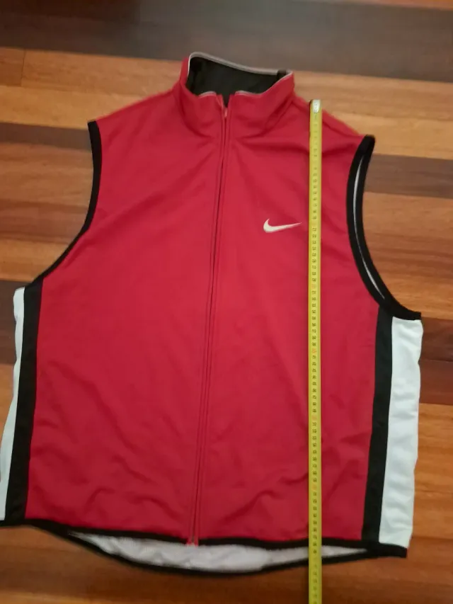 Chaleco Nike Vintage 90s Rojo Blanco