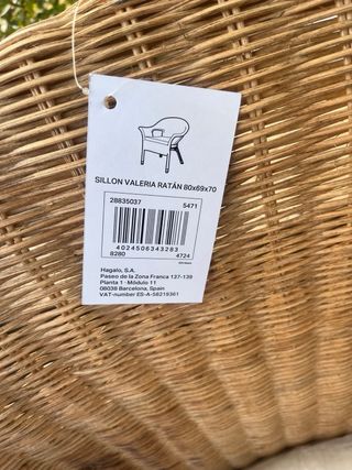 4 Sillones de jardín NUEVOS