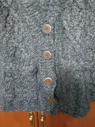Chaqueta Zara Lana Gris