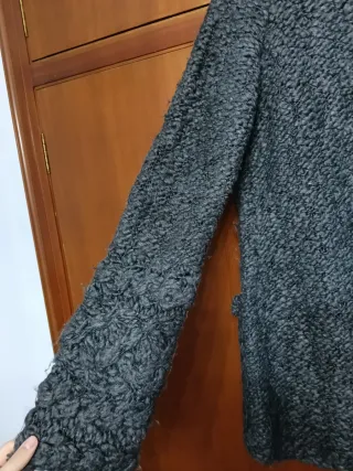 Chaqueta Zara Lana Gris