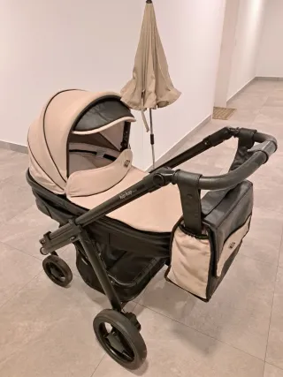 Carro Bebecar con maxicosi con base isofix, silla