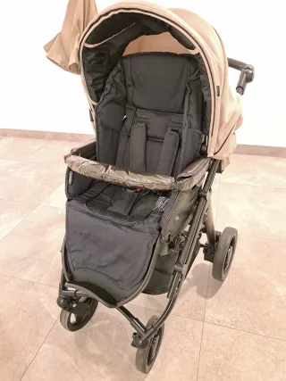 Carro Bebecar con maxicosi con base isofix, silla