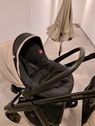 Carro Bebecar con maxicosi con base isofix, silla