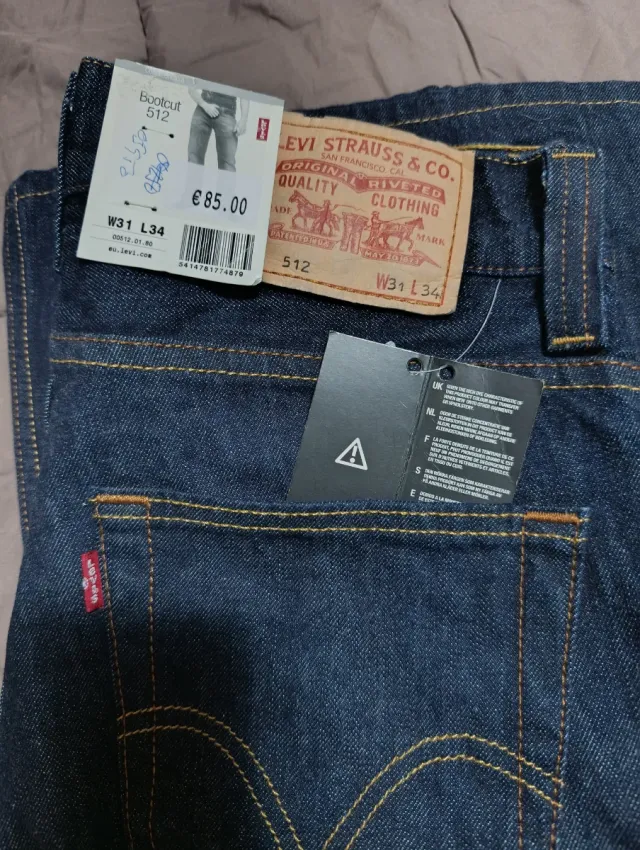 Pantalón Levi's 512 W31 L34 Nuevo