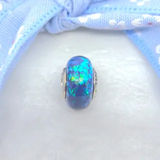 CHARM OPALESCENTE MURANO AZUL