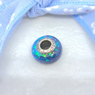 CHARM OPALESCENTE MURANO AZUL