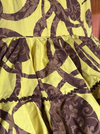 Traje de Gitana Amarillo y Marrón