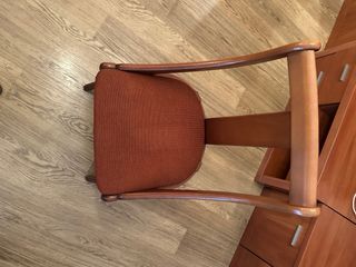 Set 4 Sillas Comedor Madera Tapizadas