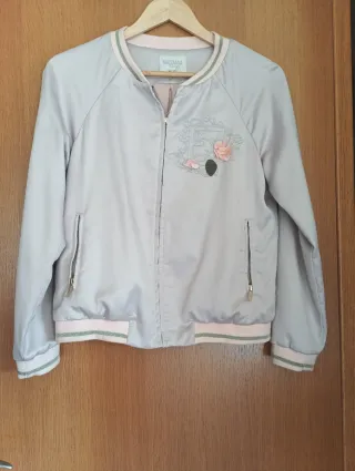 Cazadora Fracomina gris y rosa