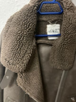 Chaqueta aviator Zara efecto piel forrada