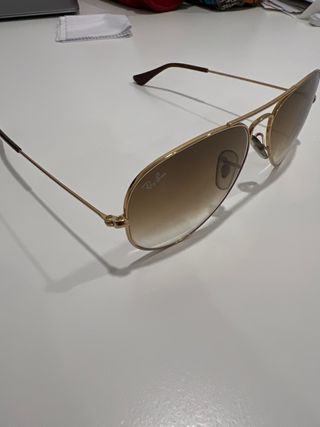 Gafas de sol Ray-Ban Aviator Marrón Dorado
