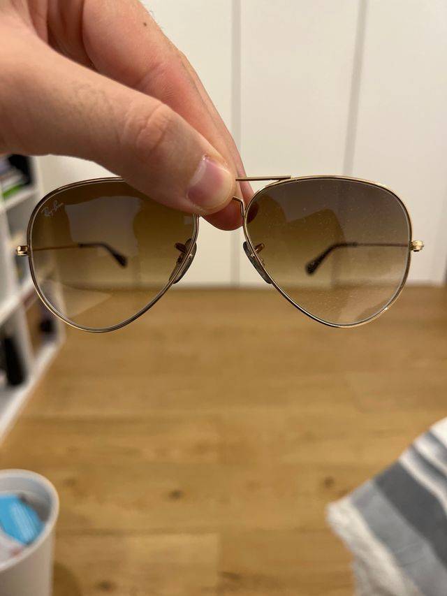 Gafas de sol Ray-Ban Aviator Marrón Dorado